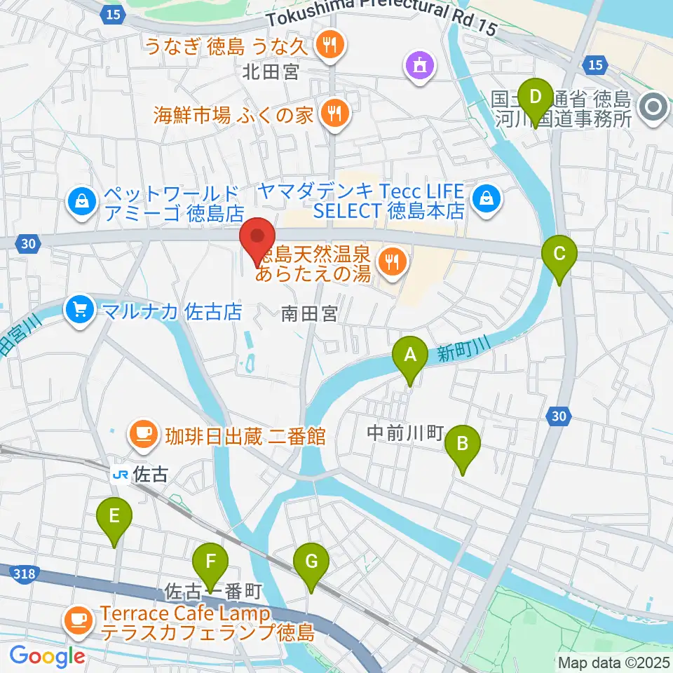TSUTAYA 田宮店周辺のホテル一覧地図