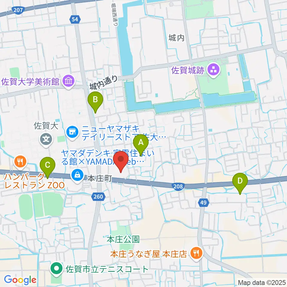 ゲオ佐賀南部バイパス店周辺のホテル一覧地図