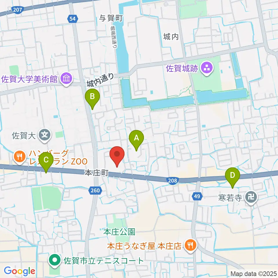 ゲオ佐賀南部バイパス店周辺のホテル一覧地図