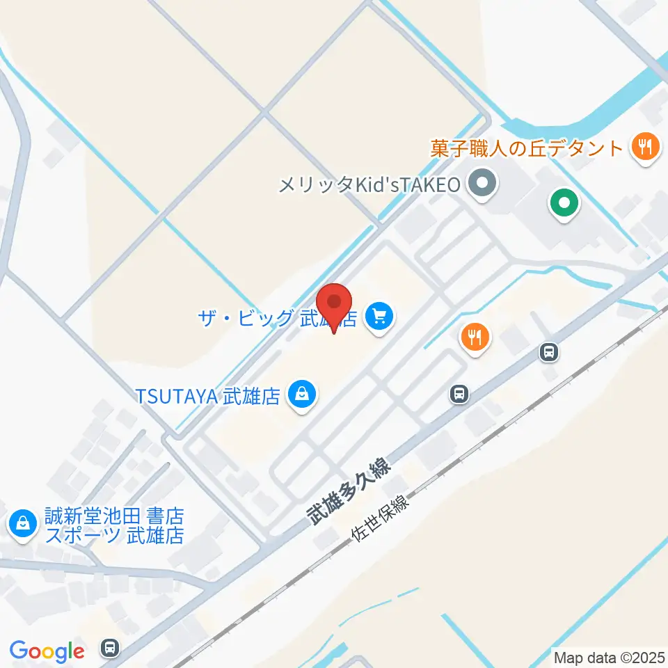 TSUTAYA 武雄店周辺のホテル一覧地図
