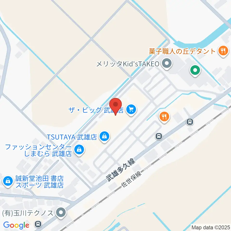 TSUTAYA 武雄店周辺のホテル一覧地図