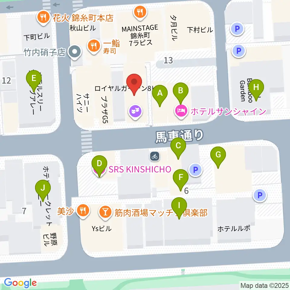 錦糸町パピーズ周辺のホテル一覧地図
