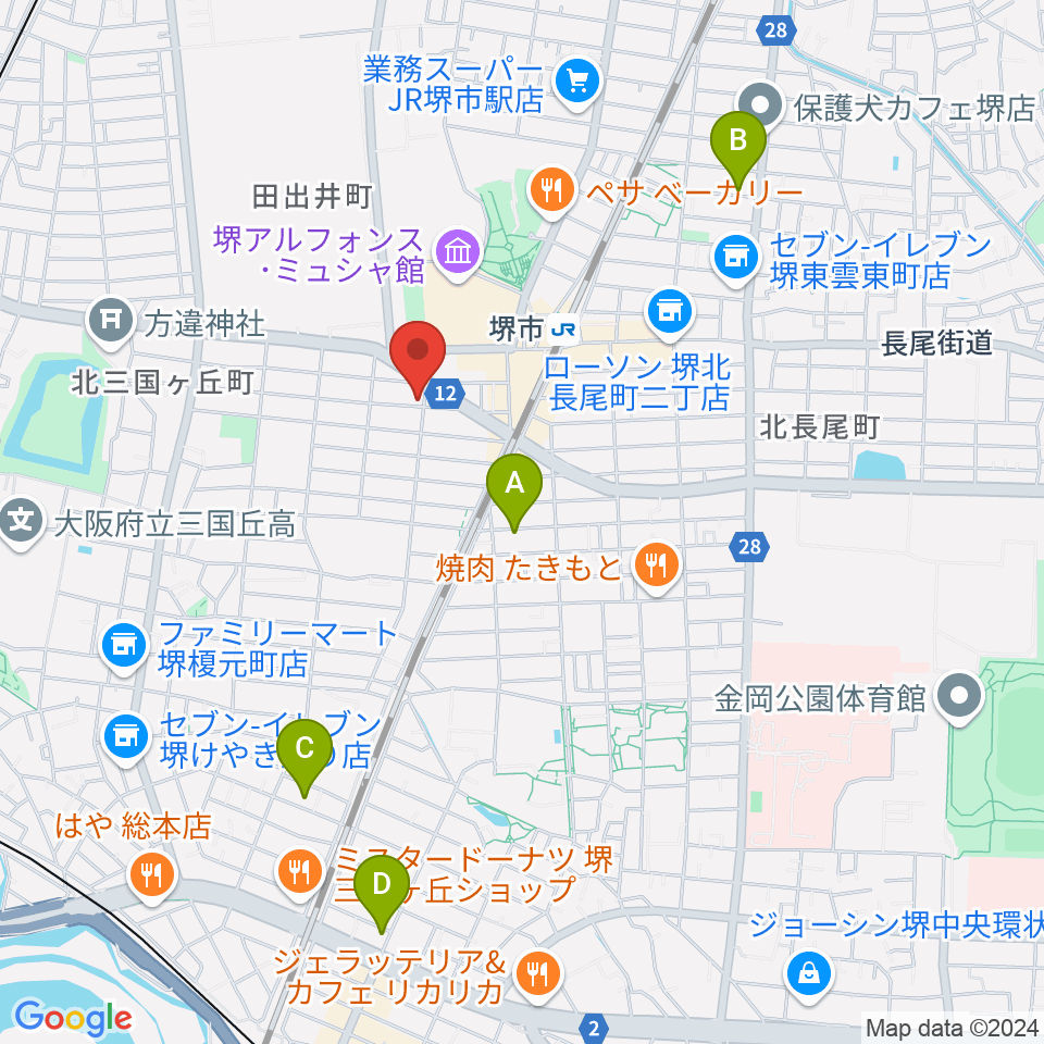 サムズ・レコード・ショップ堺店周辺のホテル一覧地図