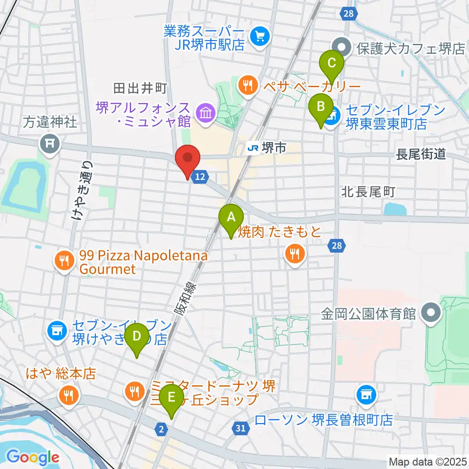 サムズ・レコード・ショップ周辺のホテル一覧地図
