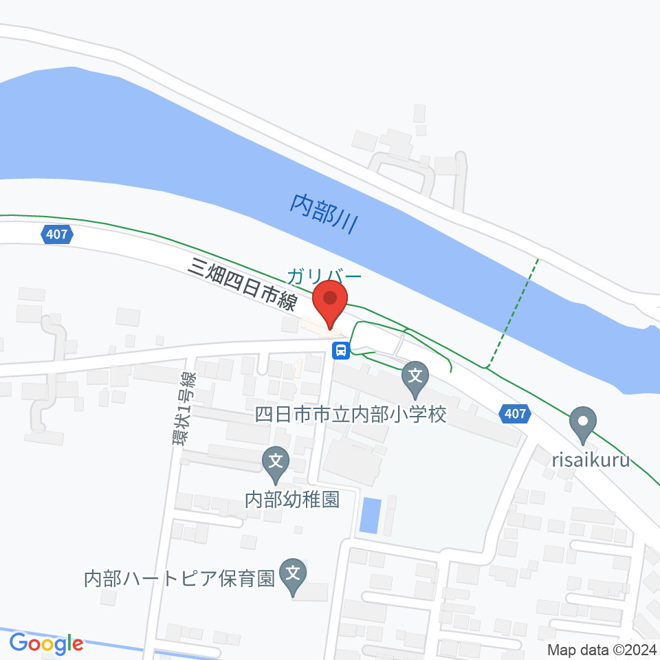 四日市ガリバー周辺のホテル一覧地図