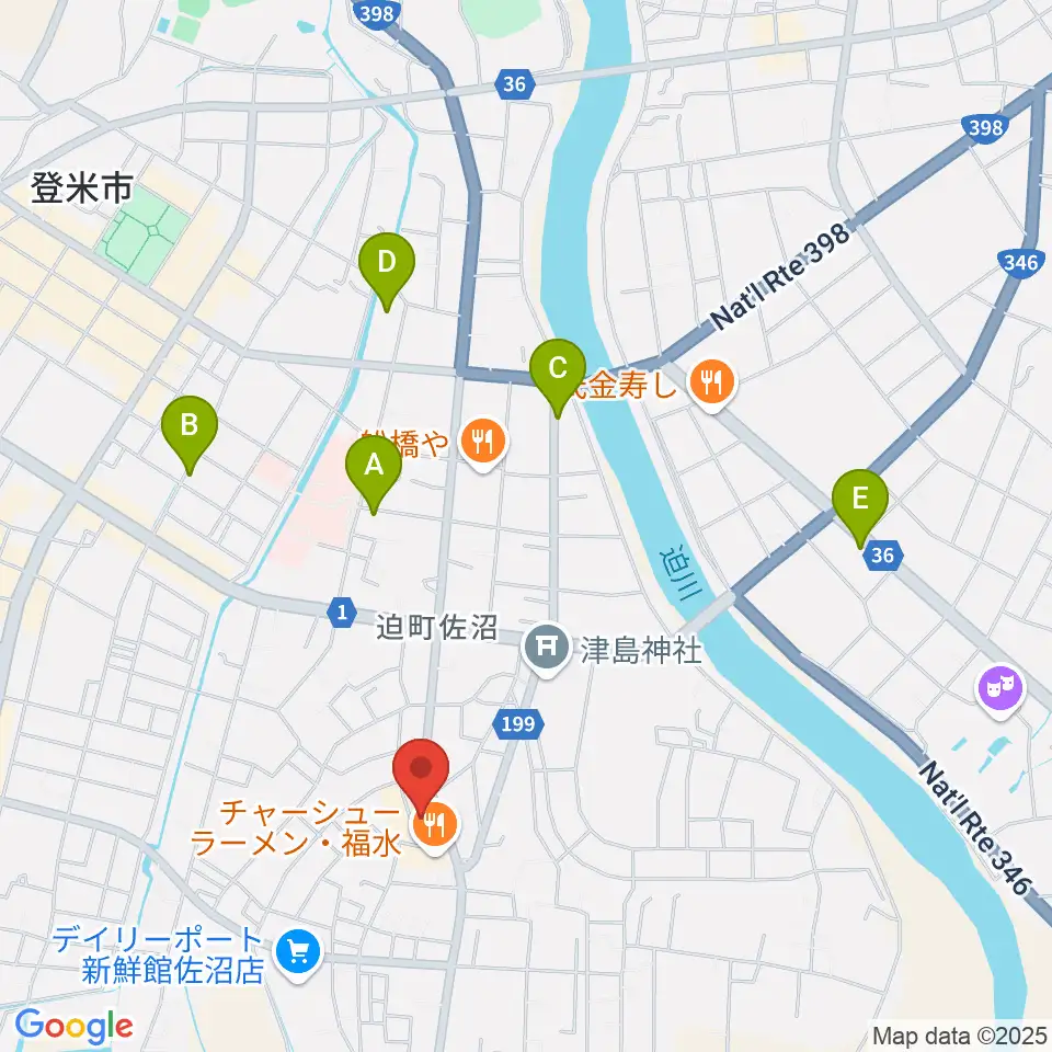 TSUTAYA 佐沼店周辺のホテル一覧地図