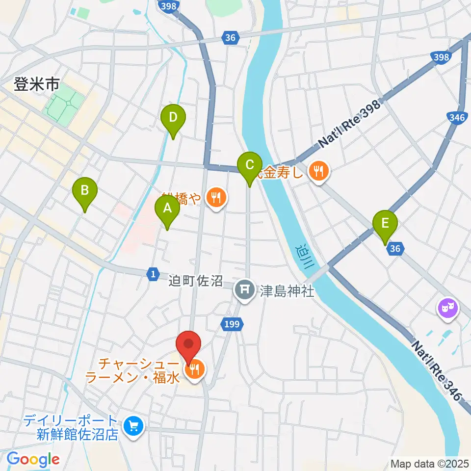 TSUTAYA 佐沼店周辺のホテル一覧地図
