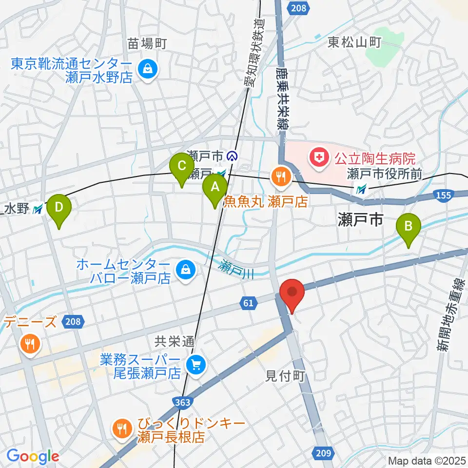 あんのんホール周辺のホテル一覧地図
