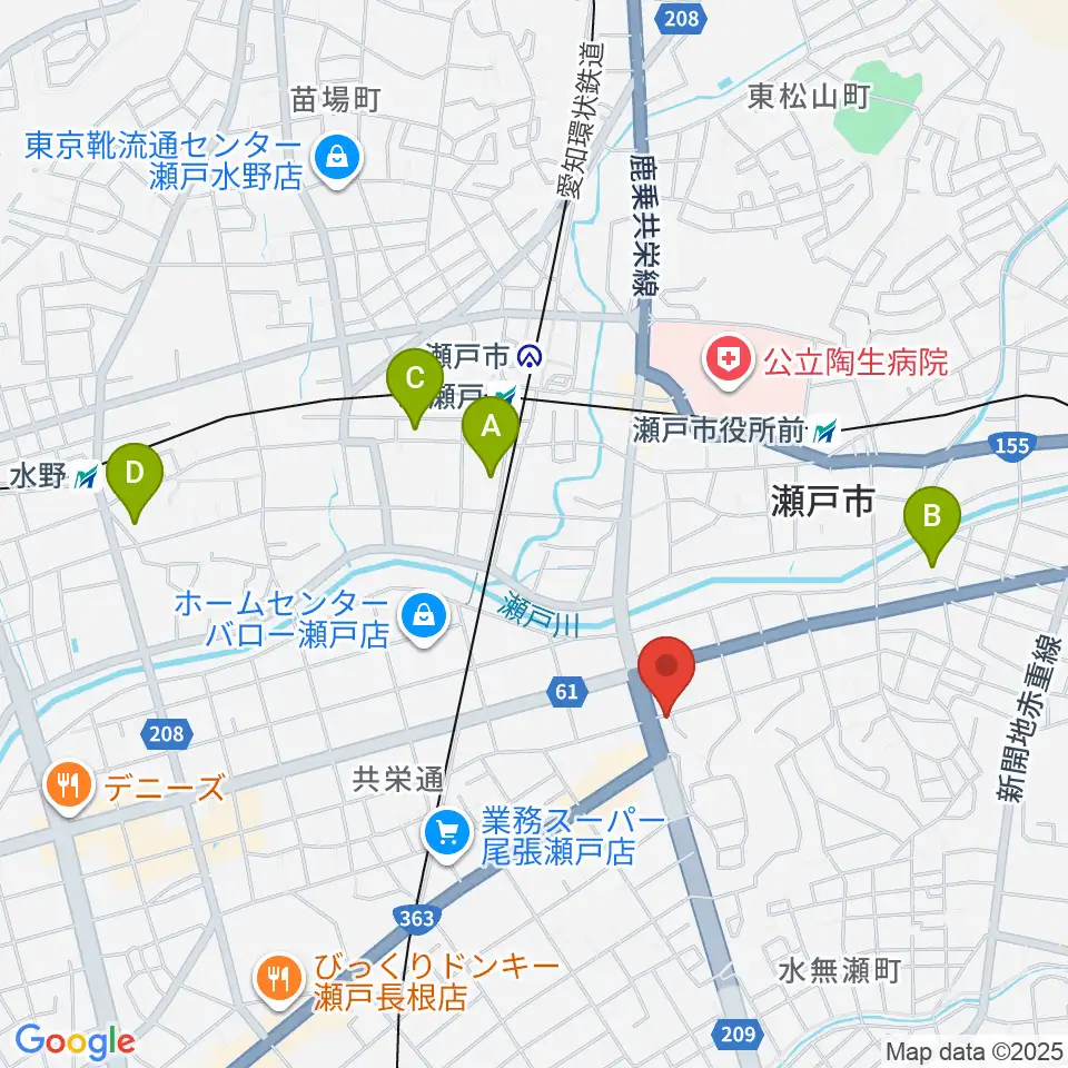 あんのんホール周辺のホテル一覧地図