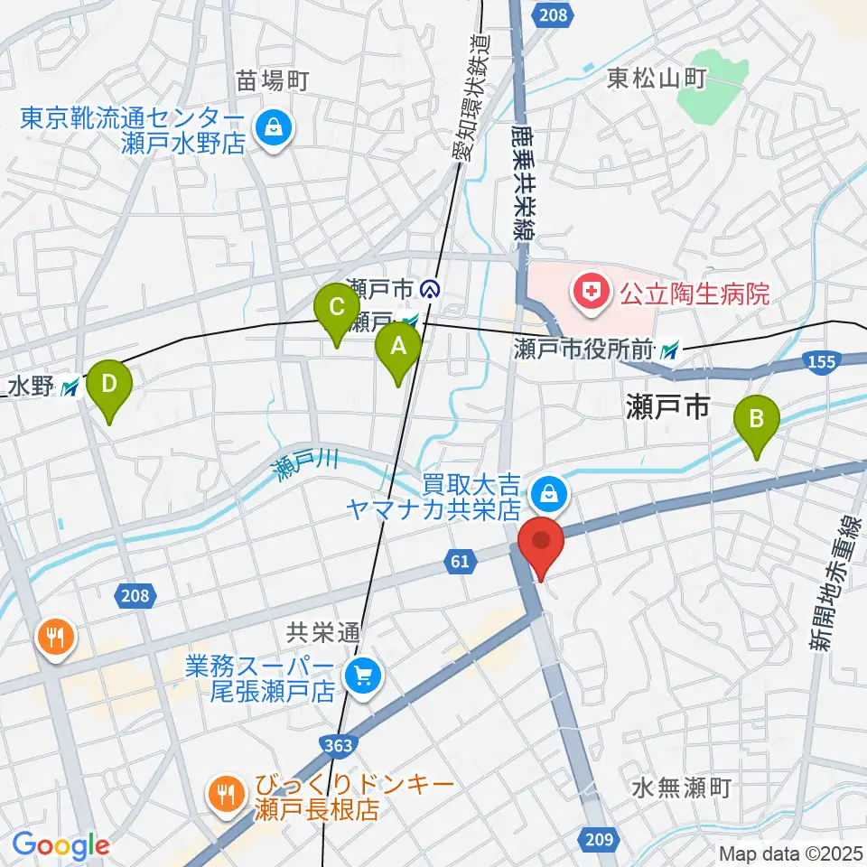 あんのんホール周辺のホテル一覧地図