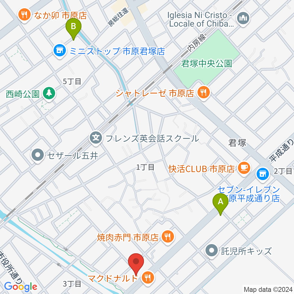 あいカルチャー周辺のホテル一覧地図