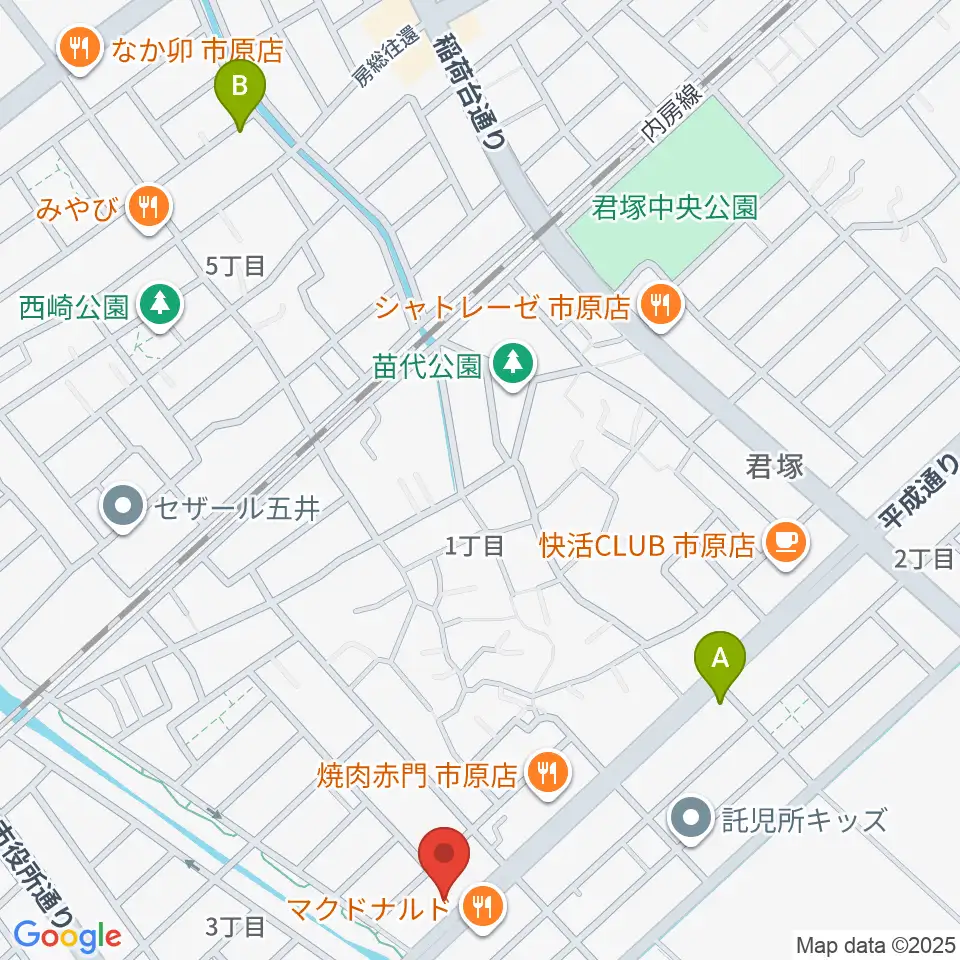 あいカルチャー周辺のホテル一覧地図