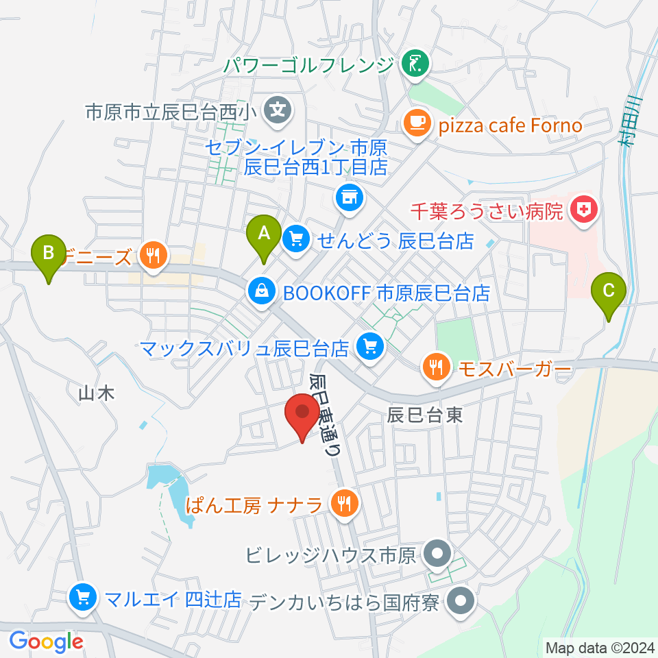 ブリージン・ミュージック音楽教室周辺のホテル一覧地図