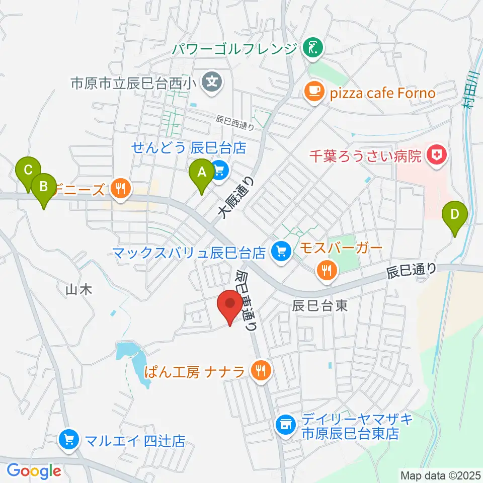 ブリージン・ミュージック音楽教室周辺のホテル一覧地図
