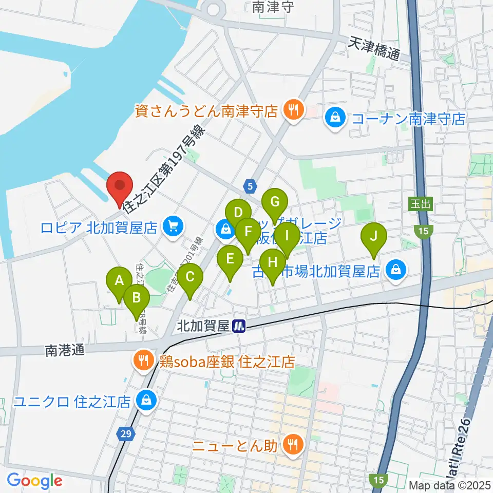 クリエイティブセンター大阪周辺のホテル一覧地図