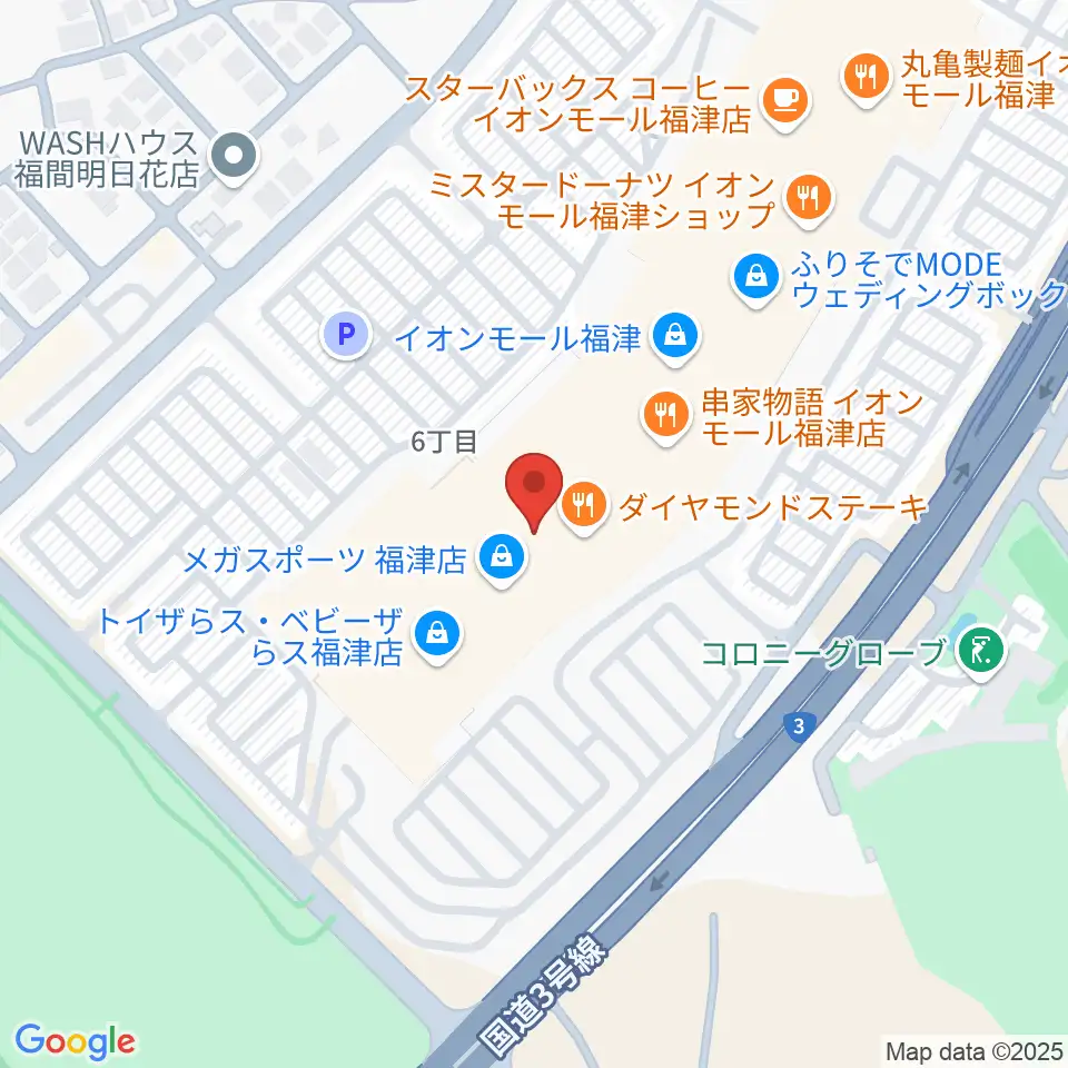 HMVイオンモール福津周辺のホテル一覧地図