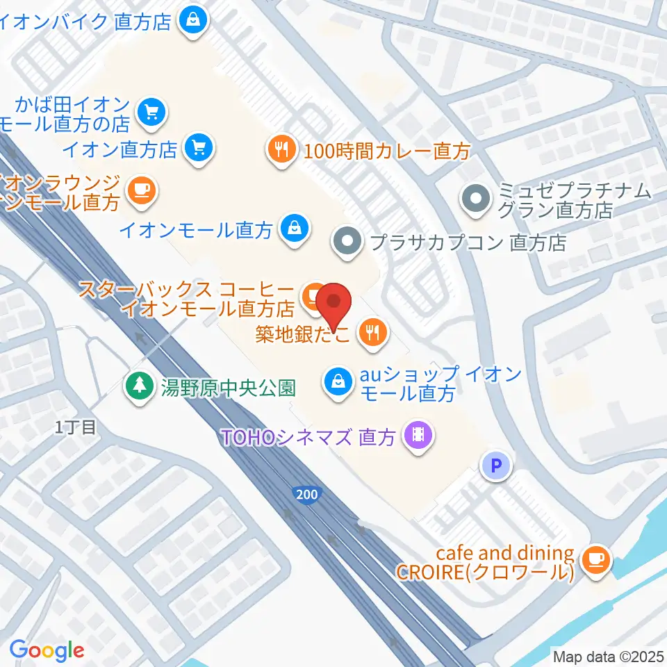 HMVイオンモール直方周辺のホテル一覧地図