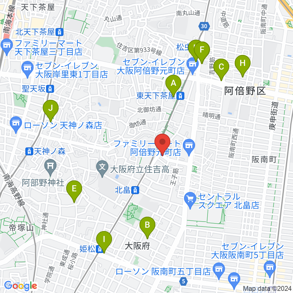 ベル音楽サロン周辺のホテル一覧地図