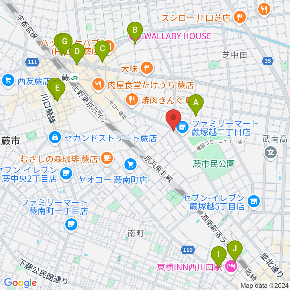 天沢バイオリン工房周辺のホテル一覧地図