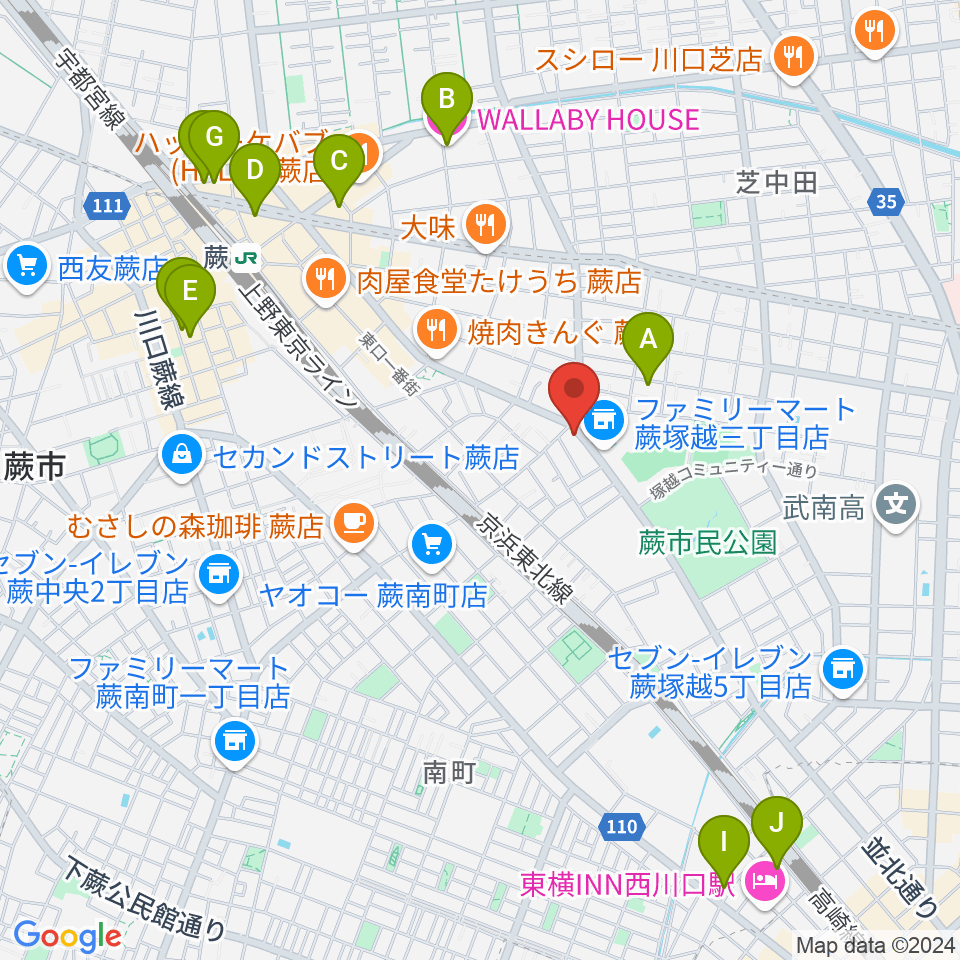 天沢バイオリン工房周辺のホテル一覧地図