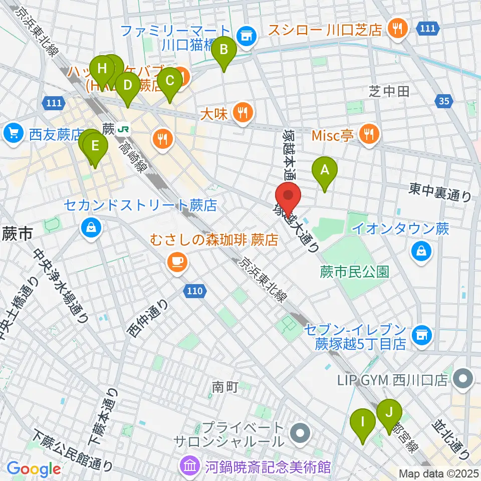 天沢バイオリン工房周辺のホテル一覧地図