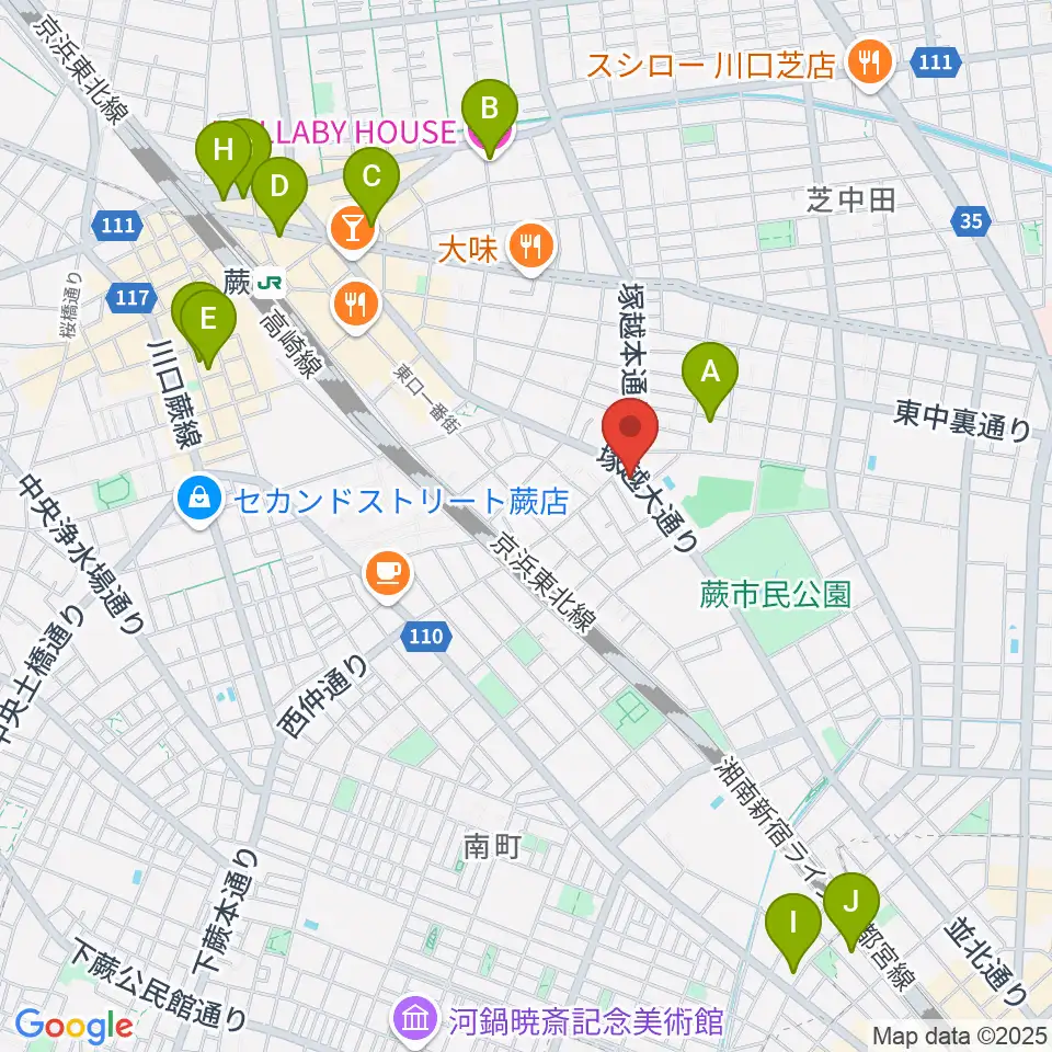 天沢バイオリン工房周辺のホテル一覧地図