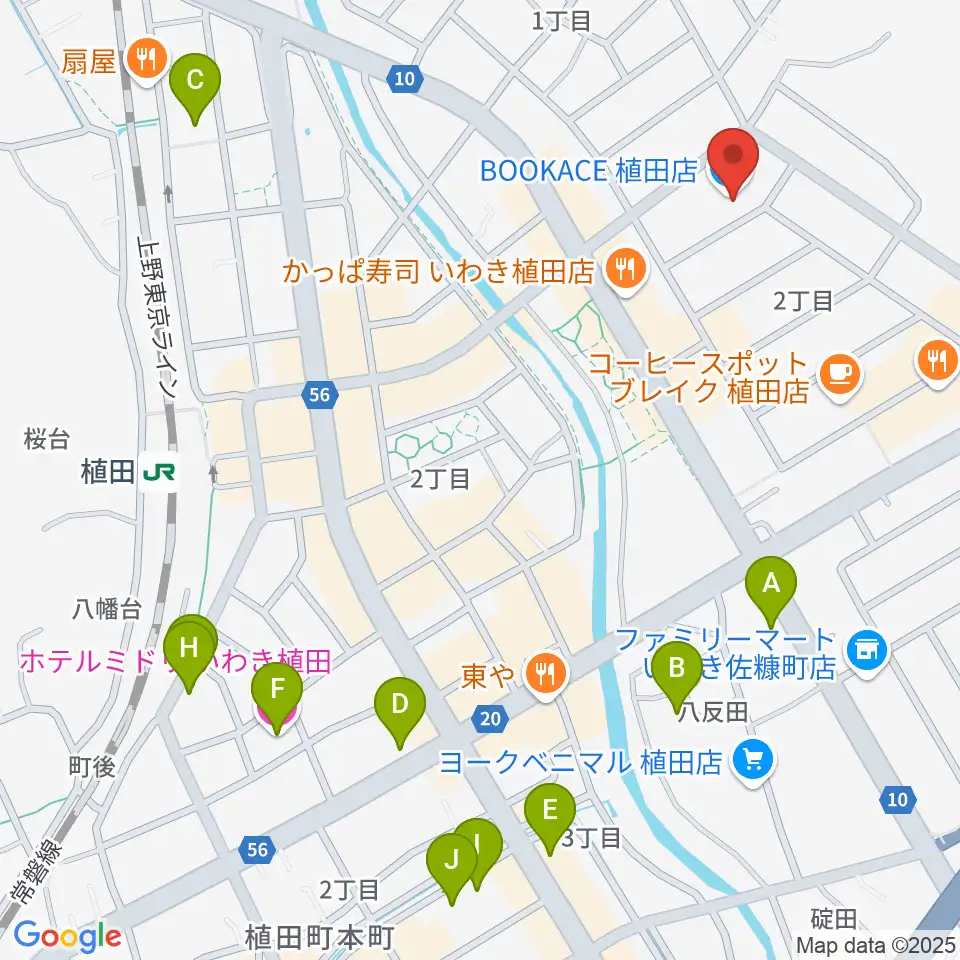 ブックエース植田店周辺のホテル一覧地図