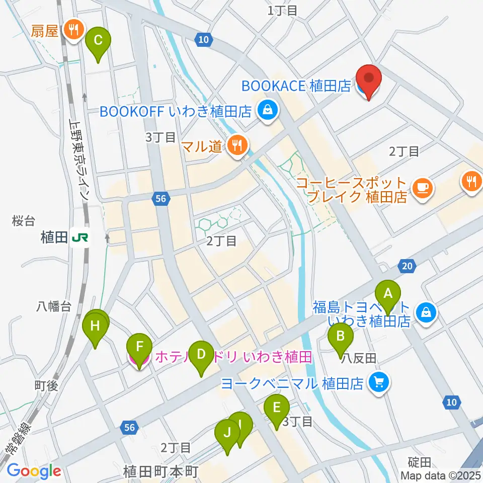 ブックエース植田店周辺のホテル一覧地図
