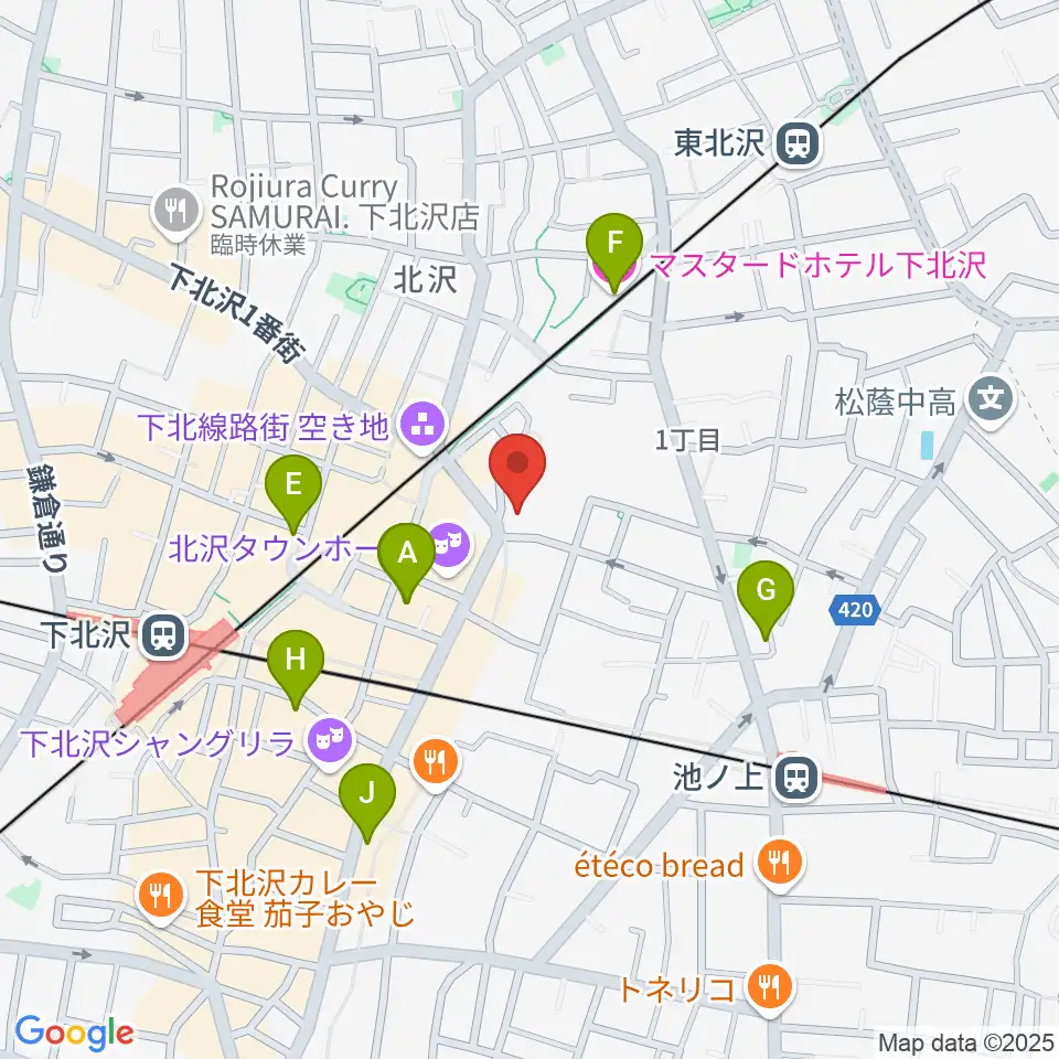 ザ・スズナリ周辺のホテル一覧地図