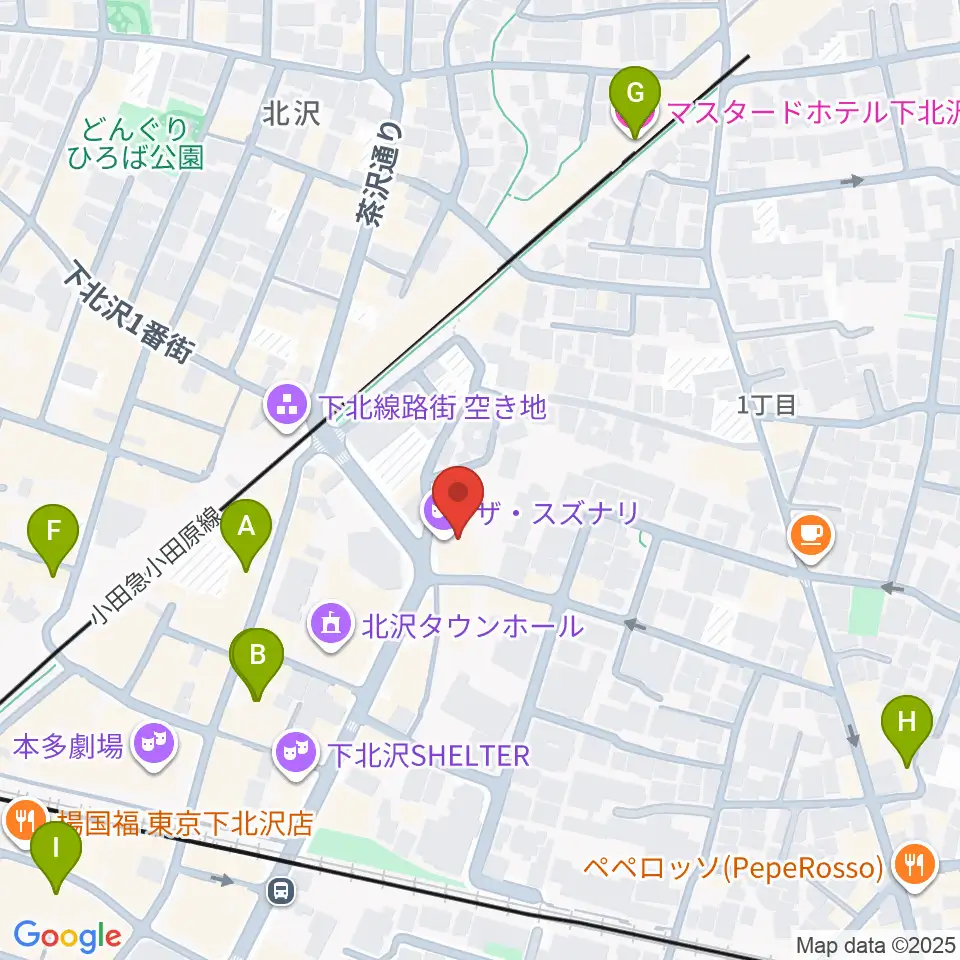 ザ・スズナリ周辺のホテル一覧地図