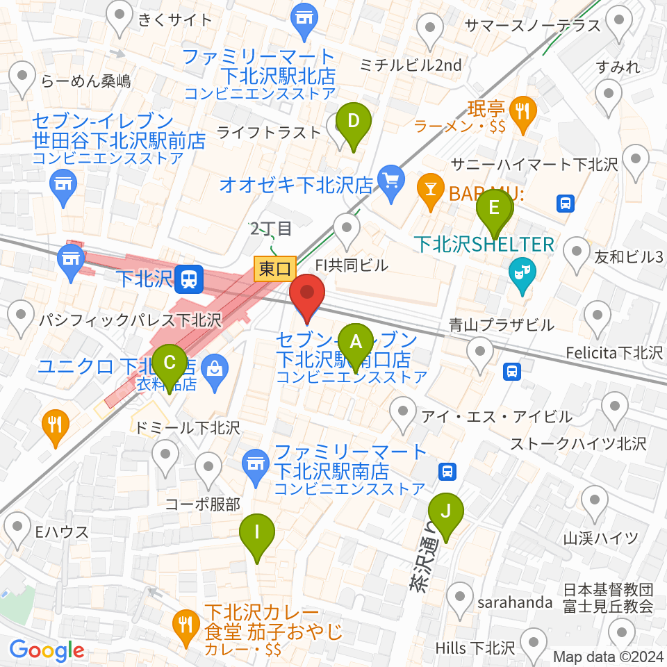 OFF・OFFシアター周辺のホテル一覧地図