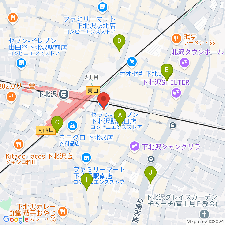 OFF・OFFシアター周辺のホテル一覧地図