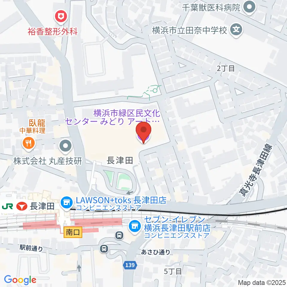 横浜市緑区民文化センター みどりアートパーク周辺のホテル一覧地図