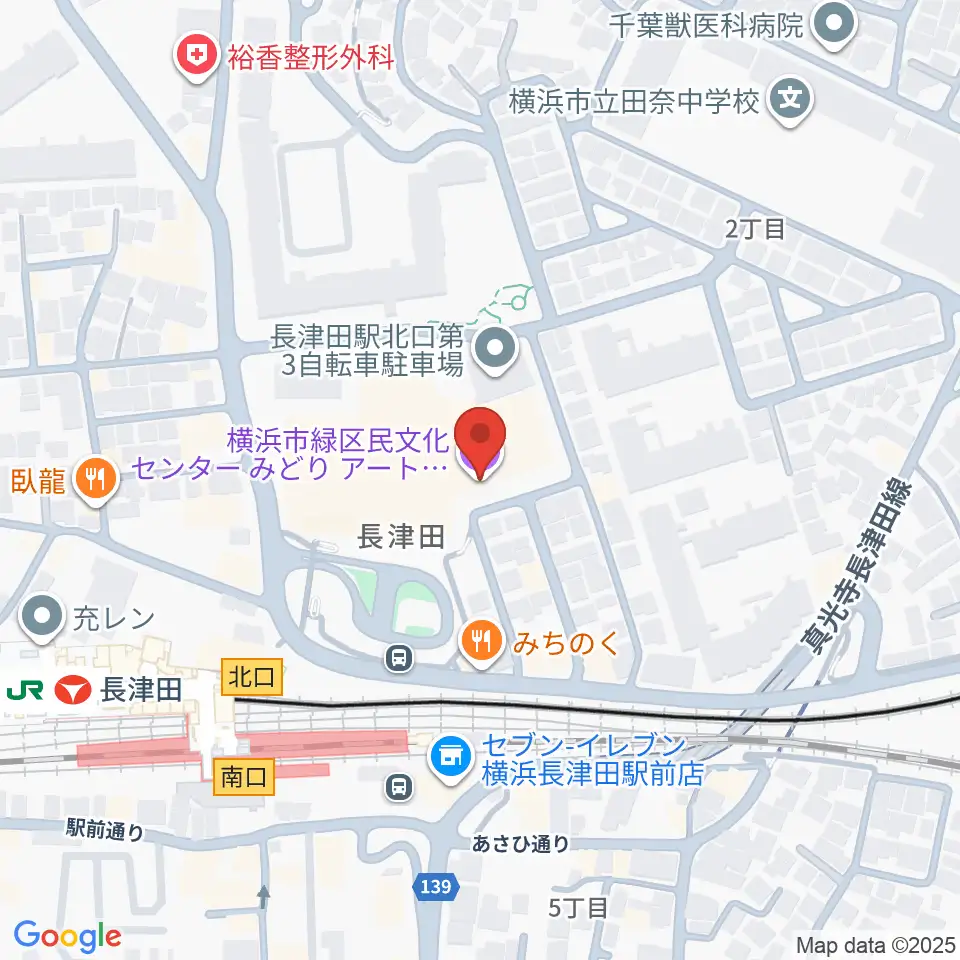 横浜市緑区民文化センター みどりアートパーク周辺のホテル一覧地図