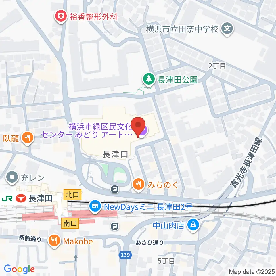 横浜市緑区民文化センター みどりアートパーク周辺のホテル一覧地図