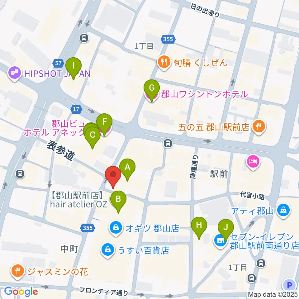 studio tissue★box周辺のホテル一覧地図