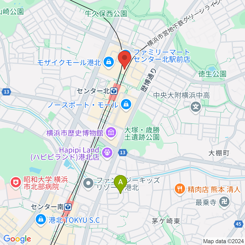 横浜YTJホール周辺のホテル一覧地図