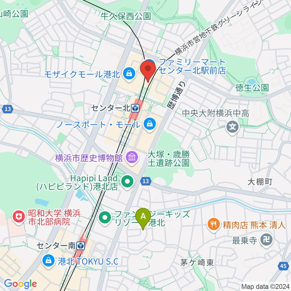 横浜YTJホール周辺のホテル一覧地図