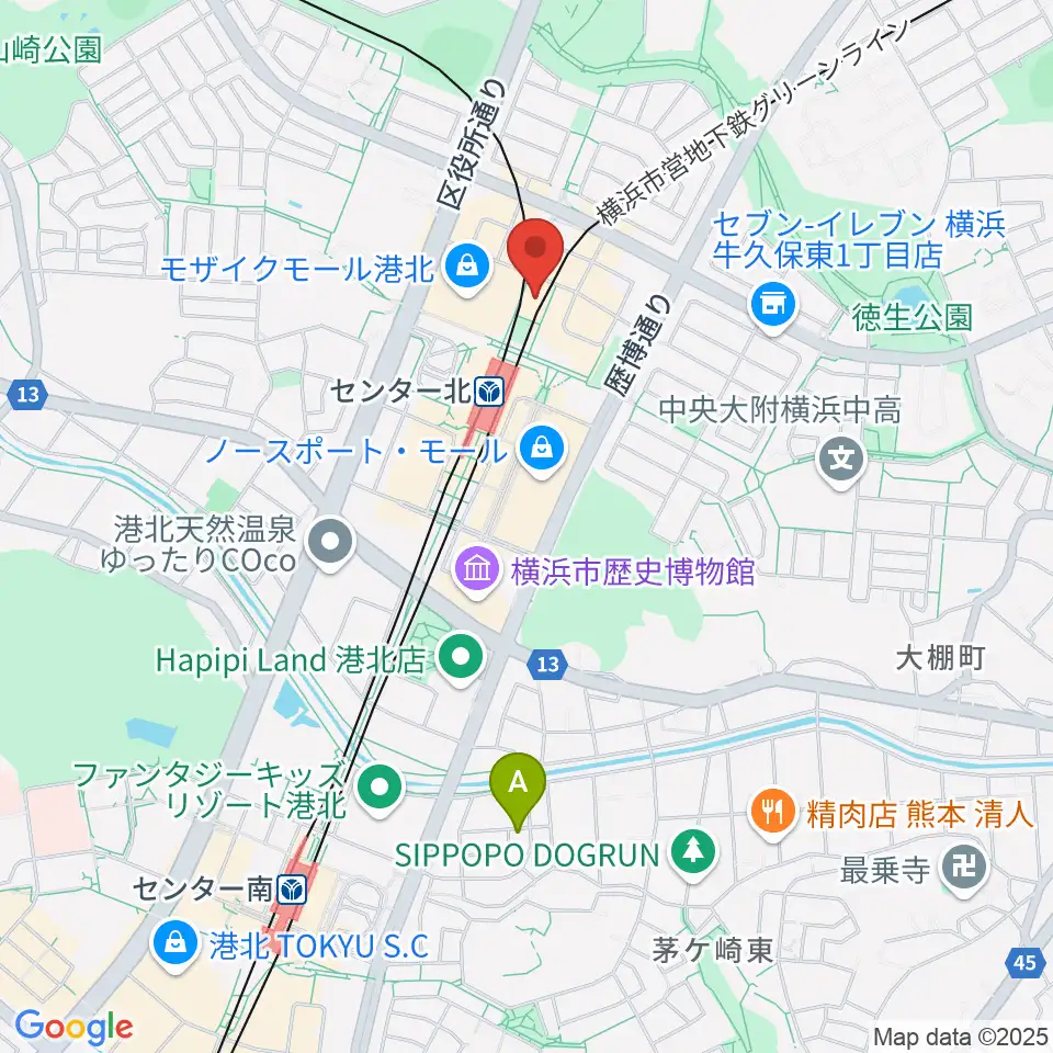 横浜YTJホール周辺のホテル一覧地図