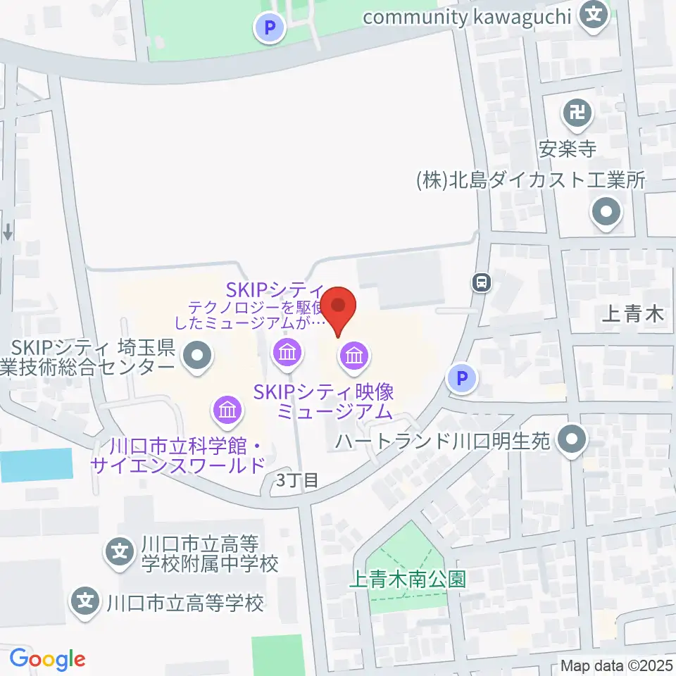 SKIPシティ彩の国ビジュアルプラザ周辺のホテル一覧地図