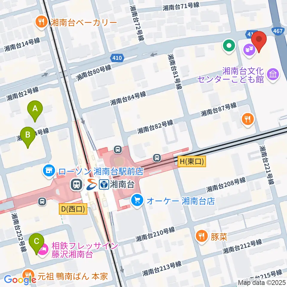 湘南台文化センター市民シアター周辺のホテル一覧地図