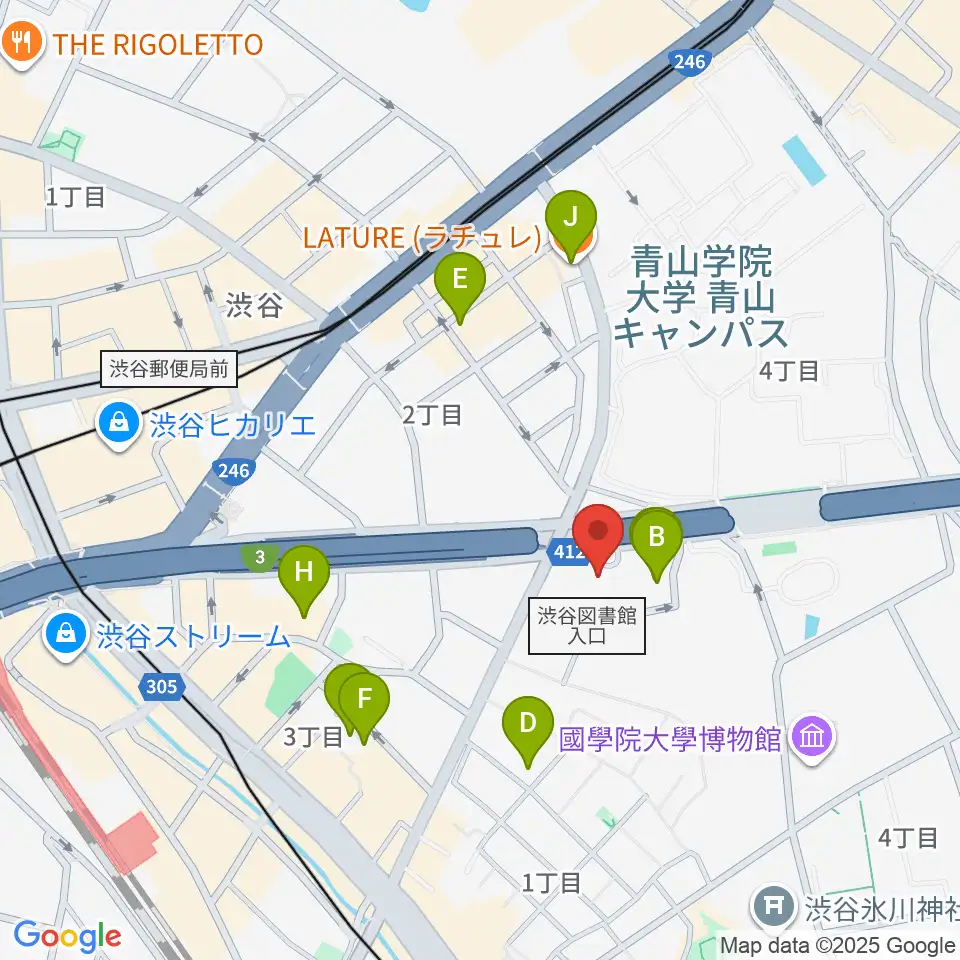 ベルサール渋谷ファースト周辺のホテル一覧地図