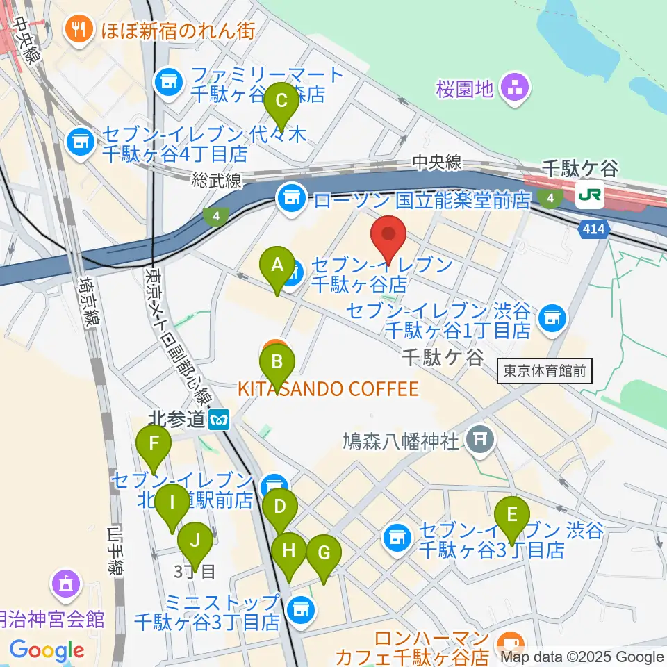 国立能楽堂周辺のホテル一覧地図