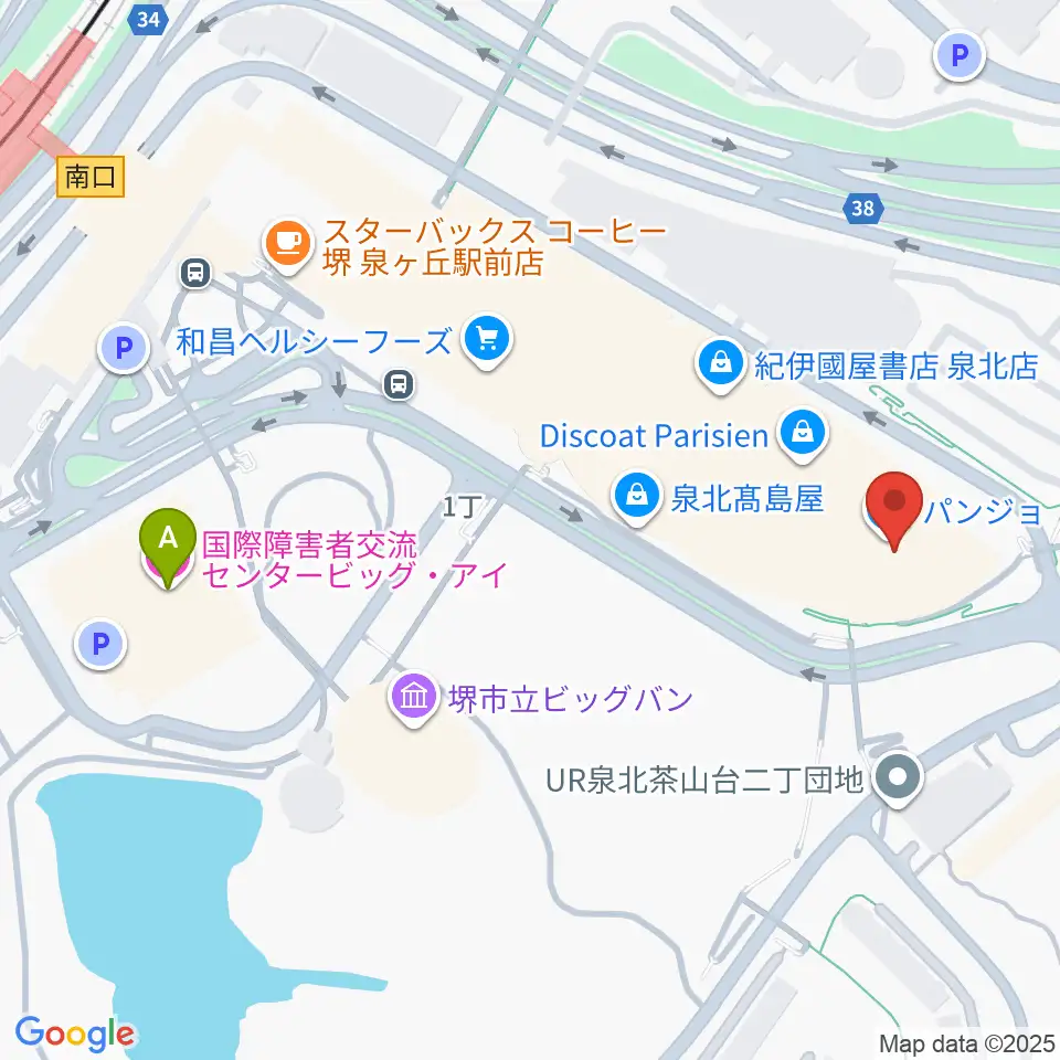 パンジョホール周辺のホテル一覧地図