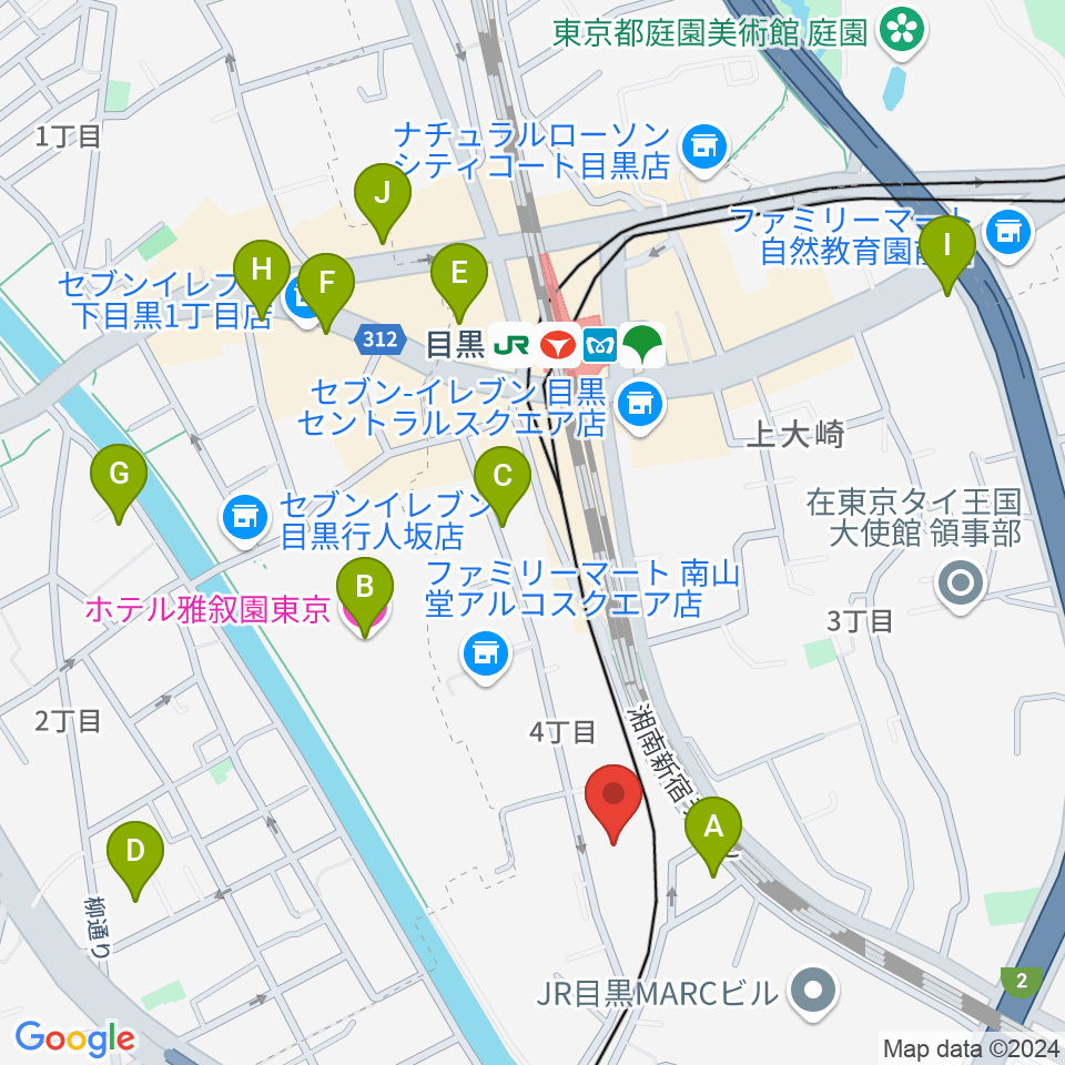 喜多能楽堂周辺のホテル一覧地図