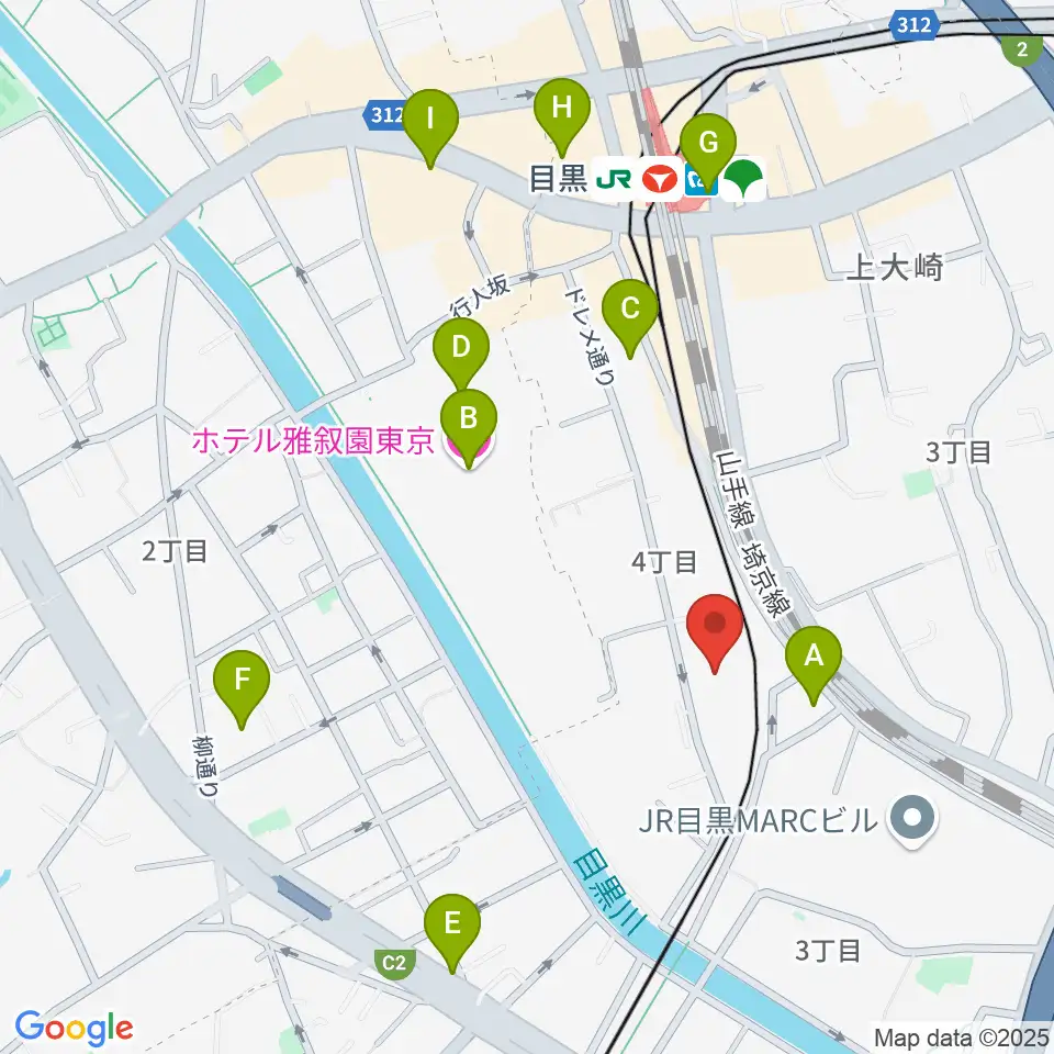 喜多能楽堂周辺のホテル一覧地図