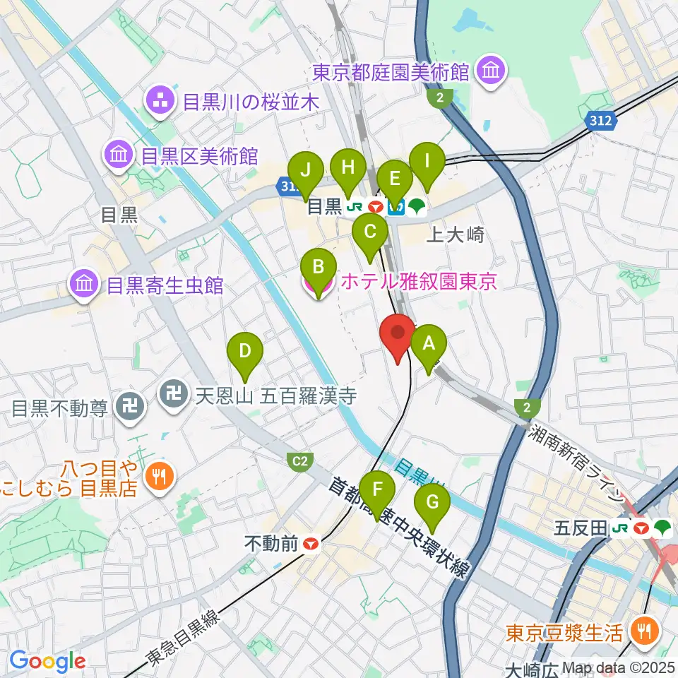 喜多能楽堂周辺のホテル一覧地図