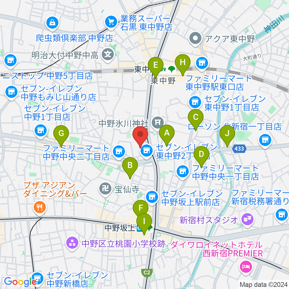 梅若能楽学院会館周辺のホテル一覧地図