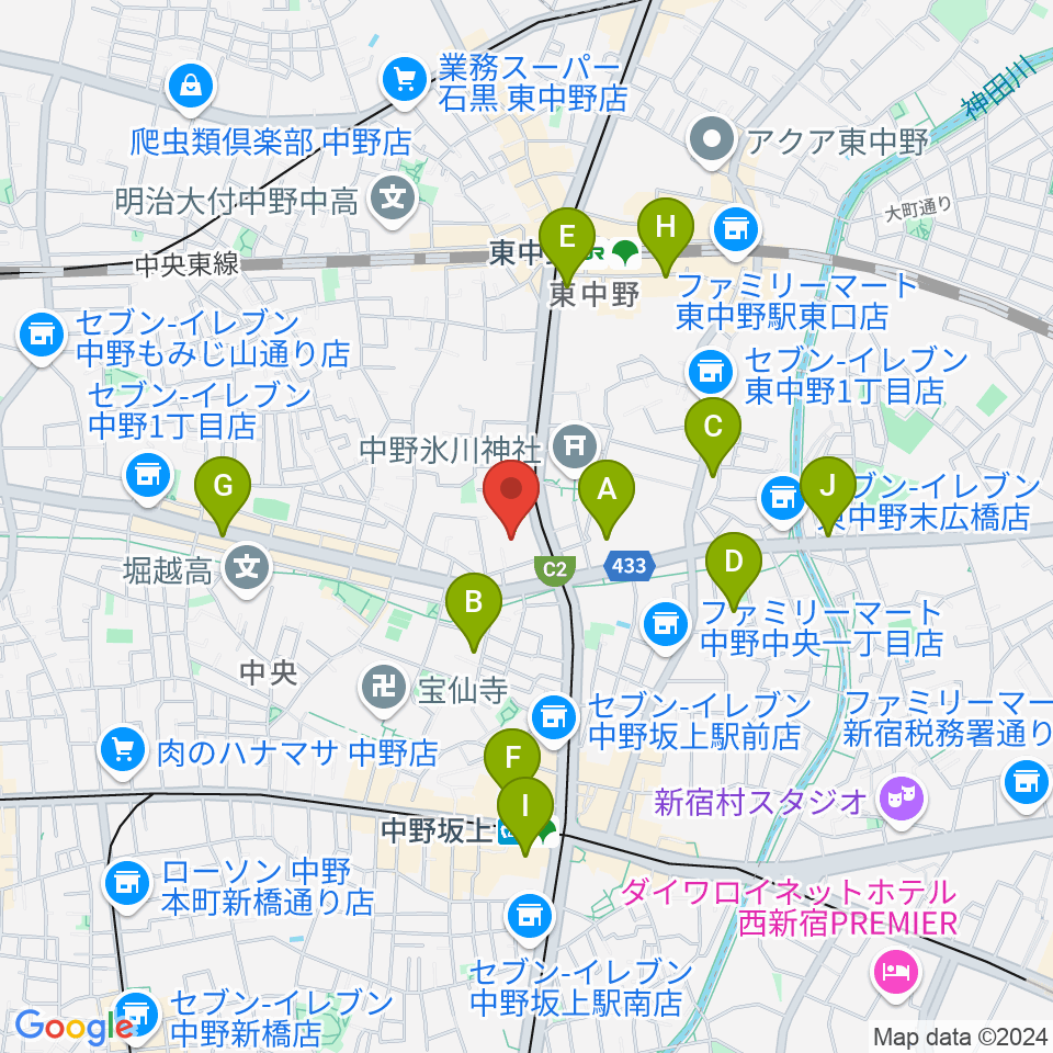 梅若能楽学院会館周辺のホテル一覧地図