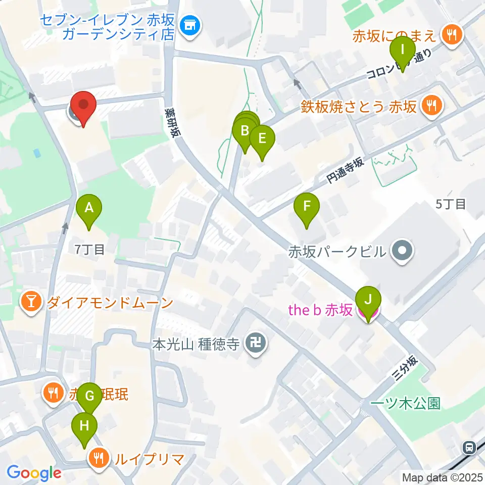ドイツ文化会館 OAGホール周辺のホテル一覧地図
